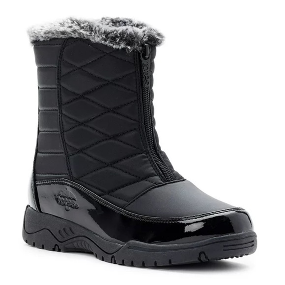 Totes Esther Waterproof Faux Fur Lined Ankle Winter Boot Size 9 - Picture 1 of 6